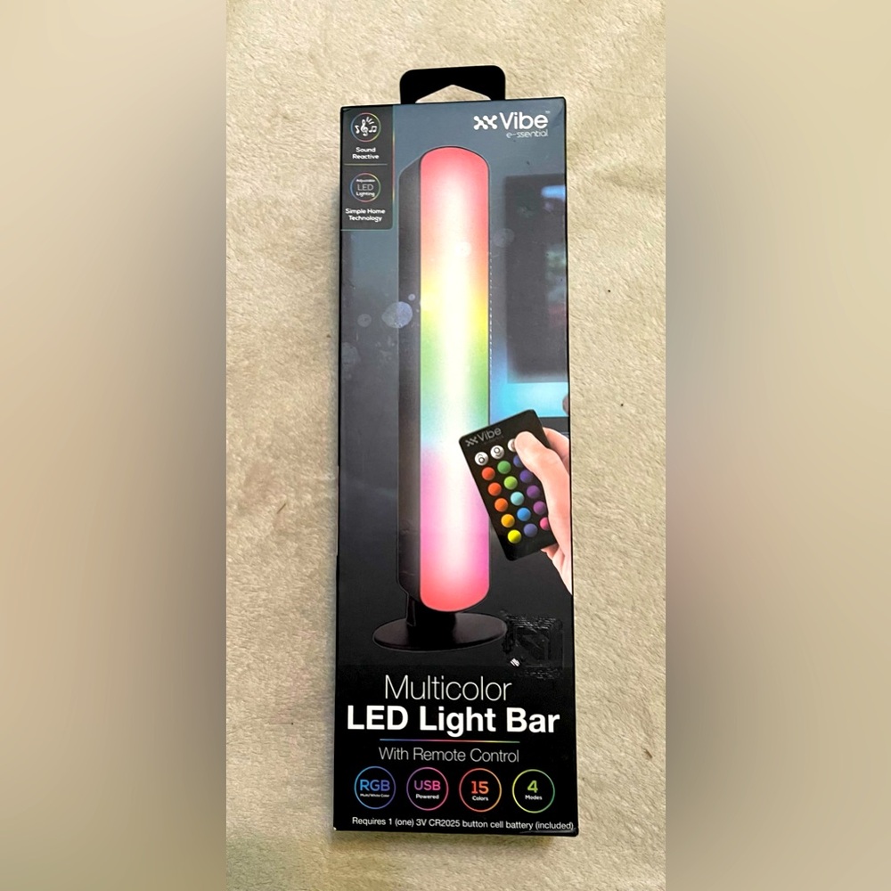 Multicolor led light bar with remote control